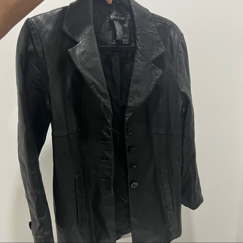 Vintage Bebe 100% real leather jacket